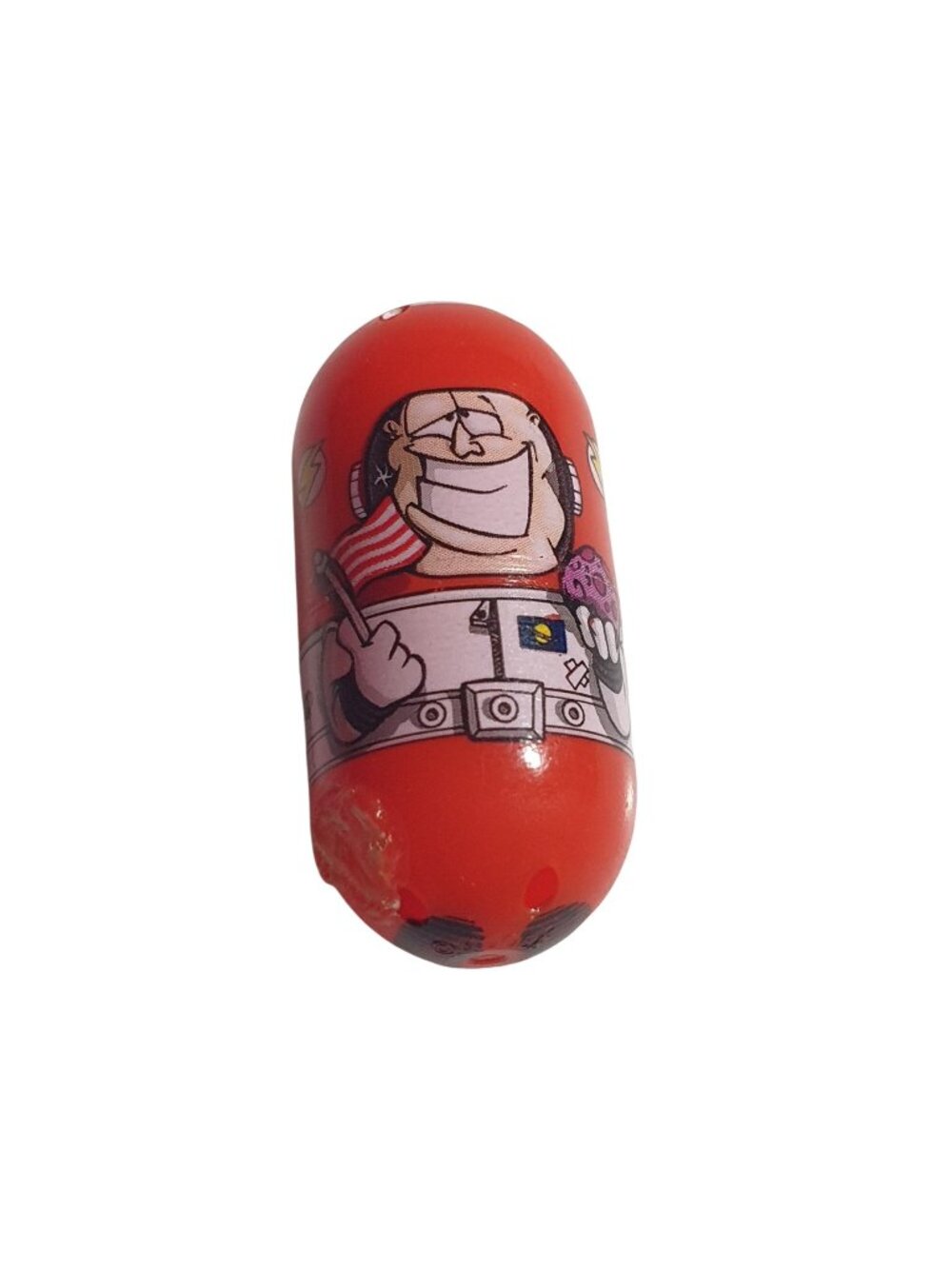 Mighty Beanz 67 Astronaut Bean Moose Collectible Toy 2010 Red Space Gift FLAW